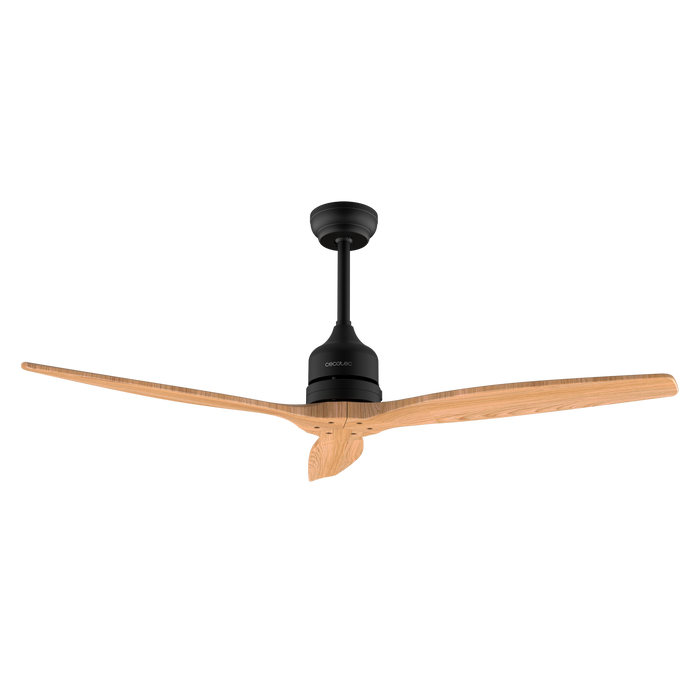 Ventilator de tavan fără iluminare Cecotec EnergySilence Aero 5270 Black&LightWood, 40 W, diametru 132 cm, 6 trepte