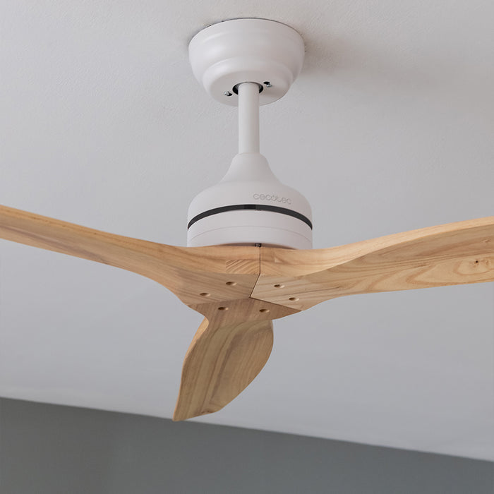 Ventilator de tavan Cecotec EnergySilence Aero 5270 LightWood, 40 W, diametru 132 cm, 6 trepte