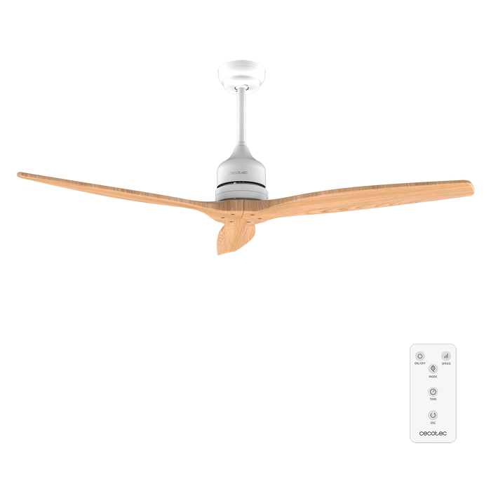Ventilator de tavan Cecotec EnergySilence Aero 5270 LightWood, 40 W, diametru 132 cm, 6 trepte
