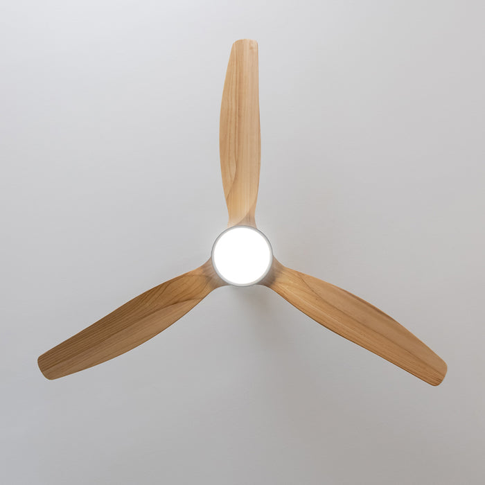 Ventilator de tavan cu iluminare Cecotec EnergySilence Aero 5230 Black&LightWood, 40 W, diametru 132 cm, 6 trepte