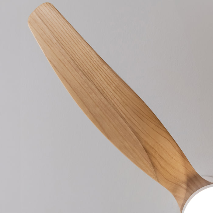 Ventilator de tavan cu lampă Cecotec EnergySilence Aero 5275 LightWood, 40 W, diametru 132 cm, 6 trepte, lampă LED 18 W