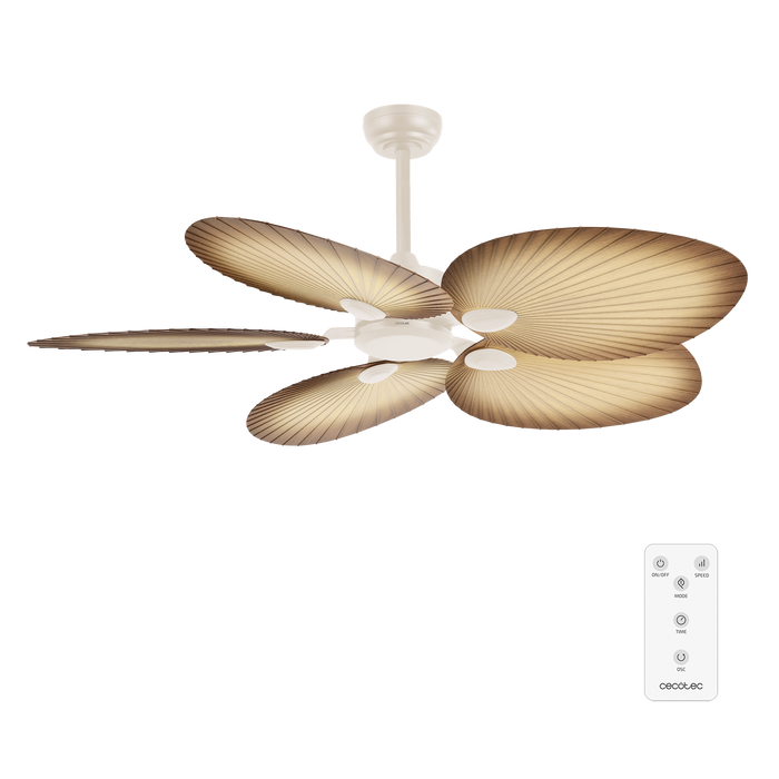 Ventilator de tavan Cecotec EnergySilence Aero 5200 Palm, 35 W, diametru 132 cm, 6 trepte