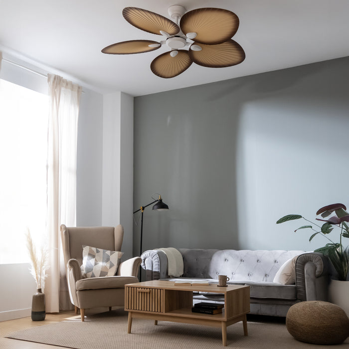 Ventilator de tavan Cecotec EnergySilence Aero 5200 Palm, 35 W, diametru 132 cm, 6 trepte