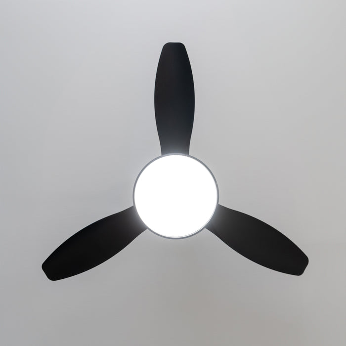 Ventilator de tavan cu lumină Cecotec EnergySilence 4800 Light Black, 40 W, LED 32 W, 6 trepte, 122 cm
