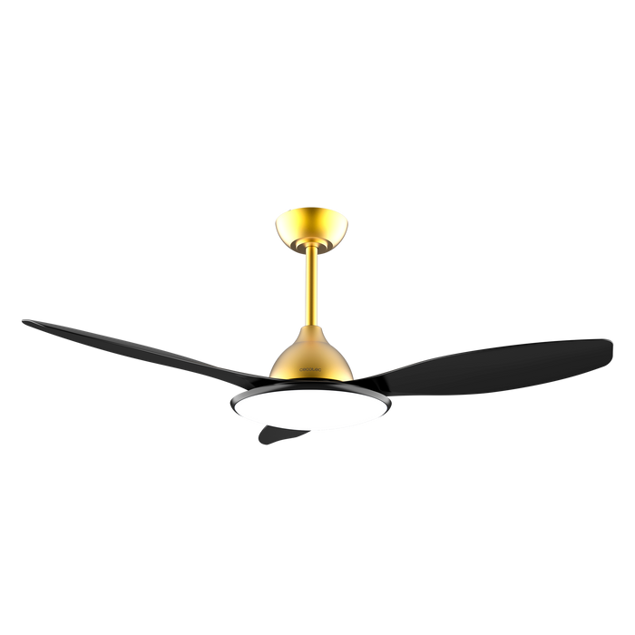 Ventilator de tavan cu iluminare Cecotec EnergySilence 4800 Light GoldBlack, 35 W, LED 36 W, 6 trepte, 122 cm