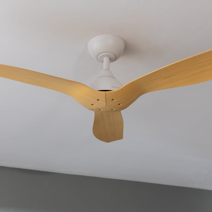 Ventilator de tavan Cecotec EnergySilence Aero 5200 LightWood, 35 W, diametru 132 cm, 6 trepte