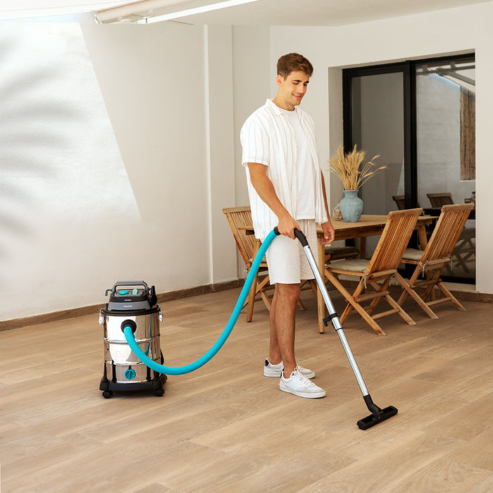 Aspirator umed și uscat Cecotec Conga Rockstar Wet & Dry Steel Pro Tool, 30 l, 1600 W, 35 × 35 × 56 cm