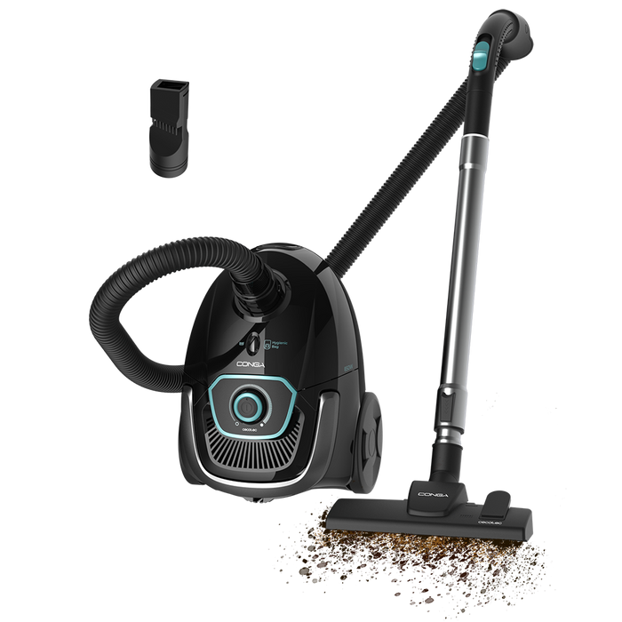 Aspirator cu sac Cecotec Conga Powerbag 2500 Compact Plus, 850 W, sac de 2,5 l, putere de aspirare 18 kPa
