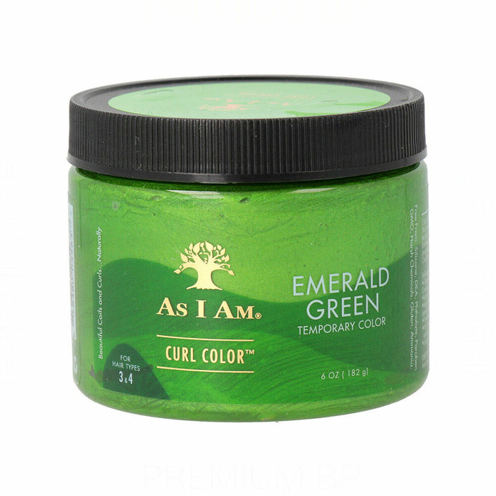 Pusiau laikinas dažas As I Am Curl Color Emerald