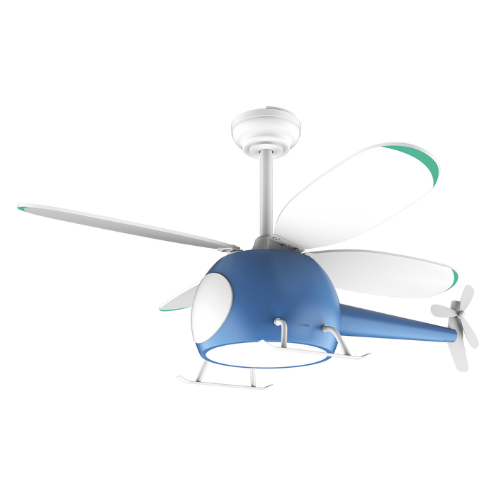 Ventilator de tavan cu lumină Cecotec EnergySilence Aero 4600 Helicopter, motor 35 W, diametru 100 cm, 6 trepte