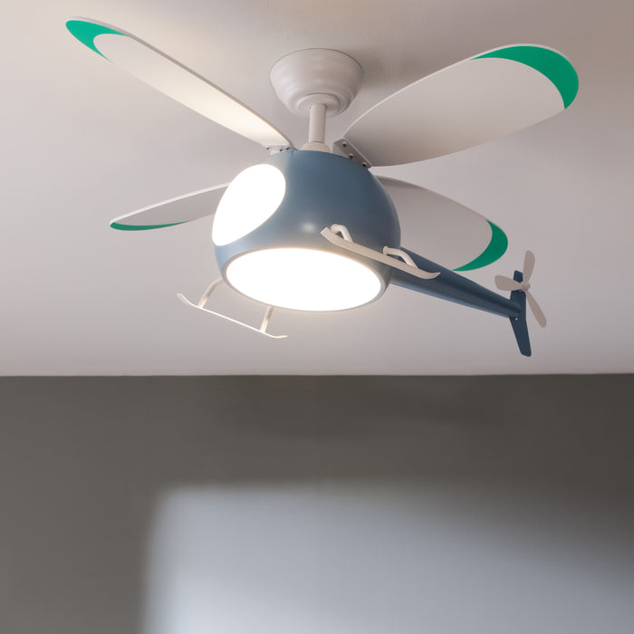 Ventilator de tavan cu lumină Cecotec EnergySilence Aero 4600 Helicopter, motor 35 W, diametru 100 cm, 6 trepte