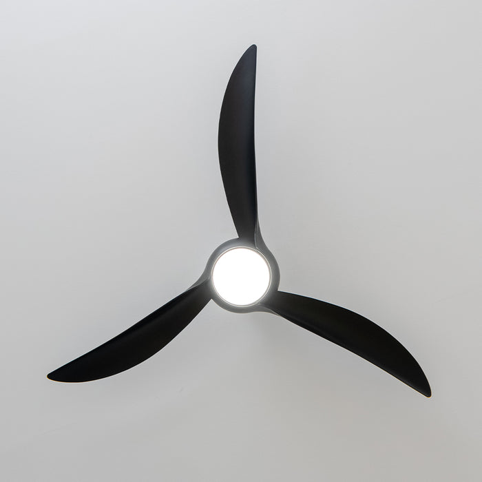 Ventilator de tavan cu iluminare Cecotec EnergySilence Aero 5295 Black, 40 W, diametru 137 cm, 6 trepte, negru