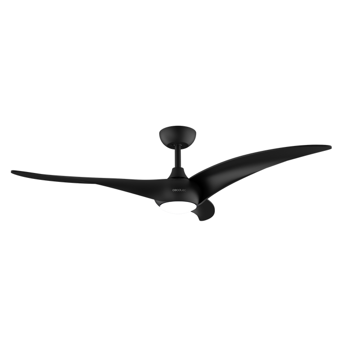 Ventilator de tavan cu iluminare Cecotec EnergySilence Aero 5295 Black, 40 W, diametru 137 cm, 6 trepte, negru