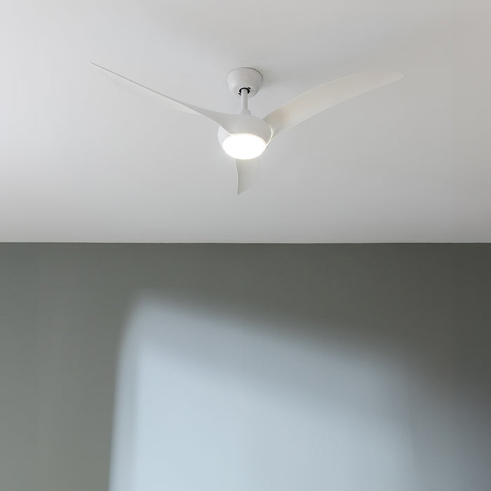 Ventilator de tavan cu iluminare Cecotec EnergySilence Aero 5295 White, 40 W, diametru 137 cm, 6 trepte, alb