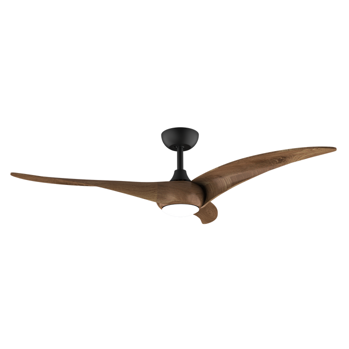 Ventilator de tavan cu iluminare Cecotec EnergySilence Aero 5295 DarkWood, 40 W, diametru 137 cm, 6 trepte, LED 18 W