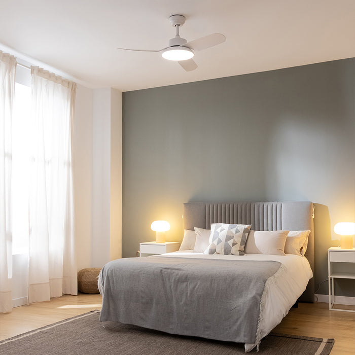 Ventilator de tavan cu lumină Cecotec EnergySilence Aero 5200 Light White, 40 W, diametru 109 cm, 6 trepte, alb