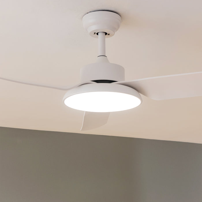 Ventilator de tavan cu lumină Cecotec EnergySilence Aero 5200 Light White, 40 W, diametru 109 cm, 6 trepte, alb