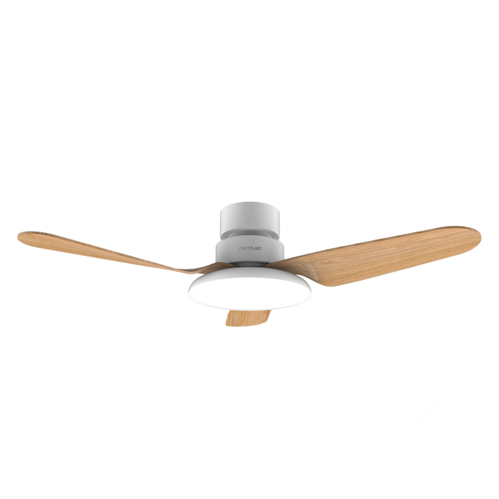 Ventilator de tavan cu lumină Cecotec EnergySilence Aero 5200 Light LightWood, 40 W, diametru 109 cm, 6 trepte