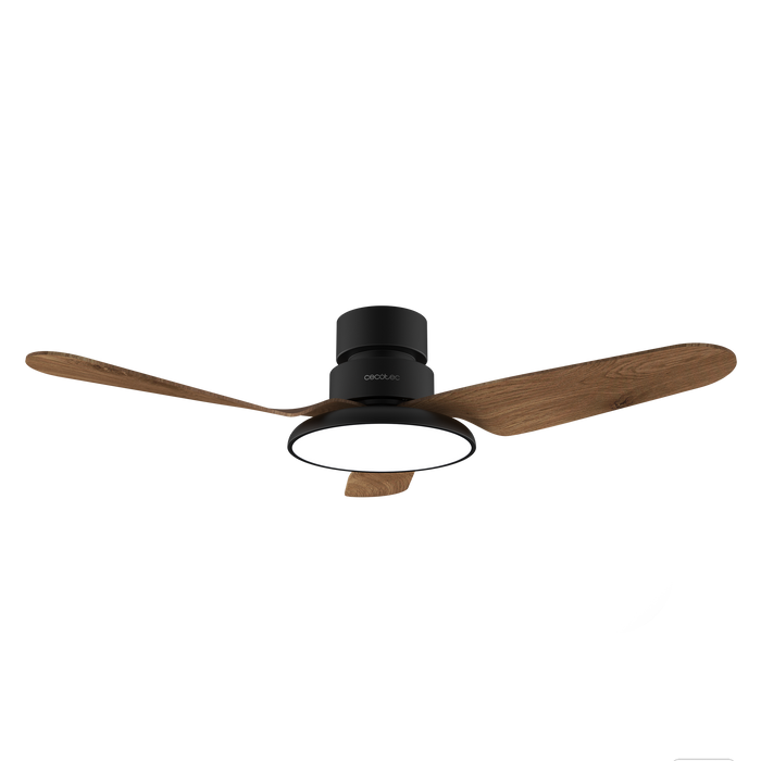Ventilator de tavan Cecotec EnergySilence Aero 5200 Light DarkWood, 40 W, diametru 109 cm, 6 trepte, LED 22 W