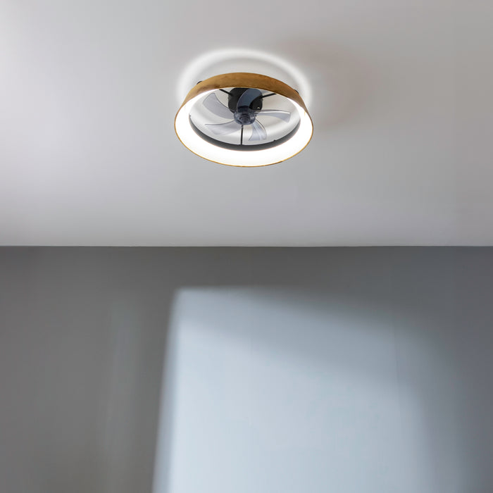 Ventilator de tavan cu iluminare Cecotec EnergySilence LampAero 600 Green Design, motor 20 W, lampă LED 40 W, 6 trepte