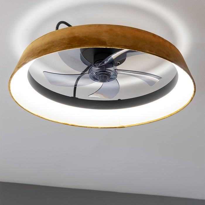 Ventilator de tavan cu iluminare Cecotec EnergySilence LampAero 600 Green Design, motor 20 W, lampă LED 40 W, 6 trepte