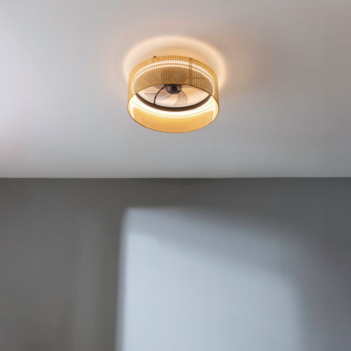 Ventilator de tavan cu lampă Cecotec EnergySilence LampAero 600 Beige Design, motor 20 W, 6 trepte, bej