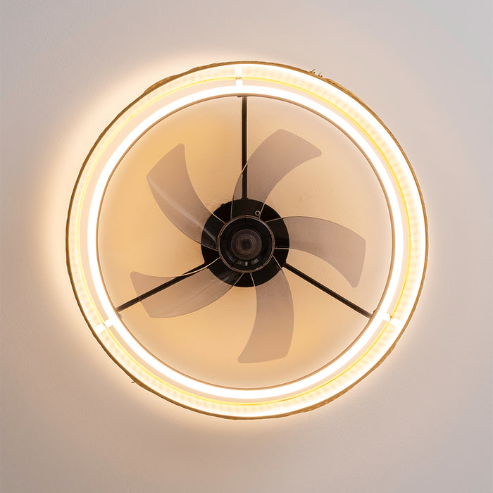 Ventilator de tavan cu lampă Cecotec EnergySilence LampAero 600 Beige Design, motor 20 W, 6 trepte, bej