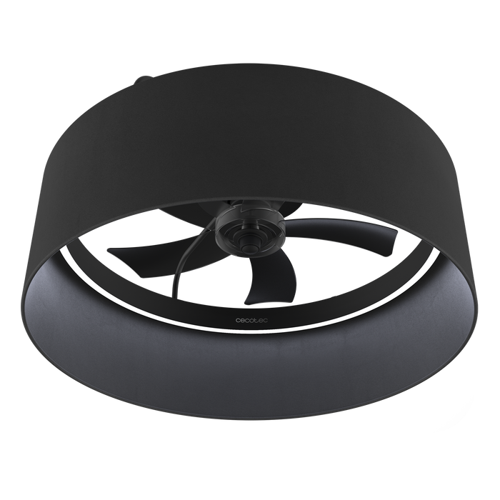 Ventilator de tavan cu lampă Cecotec EnergySilence LampAero 650 Black Design, 20 W, 6 trepte, 60 × 60 × 29,2 cm