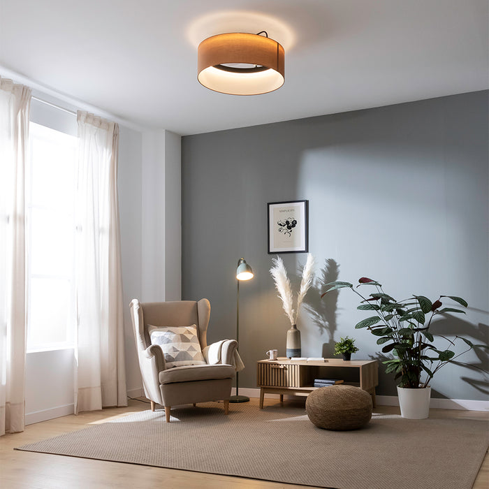 Ventilator de tavan cu lampă Cecotec EnergySilence LampAero 650 Beige Design, 20 W, 6 trepte, 60 × 60 × 29,2 cm, bej