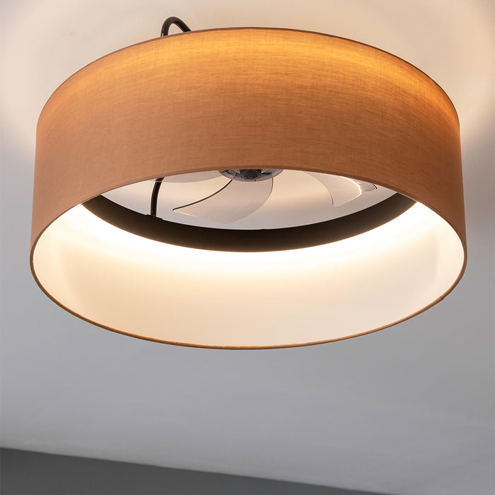 Ventilator de tavan cu lampă Cecotec EnergySilence LampAero 650 Beige Design, 20 W, 6 trepte, 60 × 60 × 29,2 cm, bej