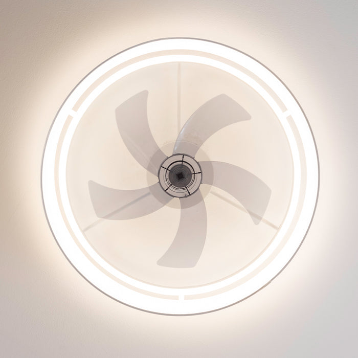 Ventilator de tavan cu lampă Cecotec EnergySilence LampAero 650 White Design, motor 20 W, LED 40 W, 6 trepte, alb