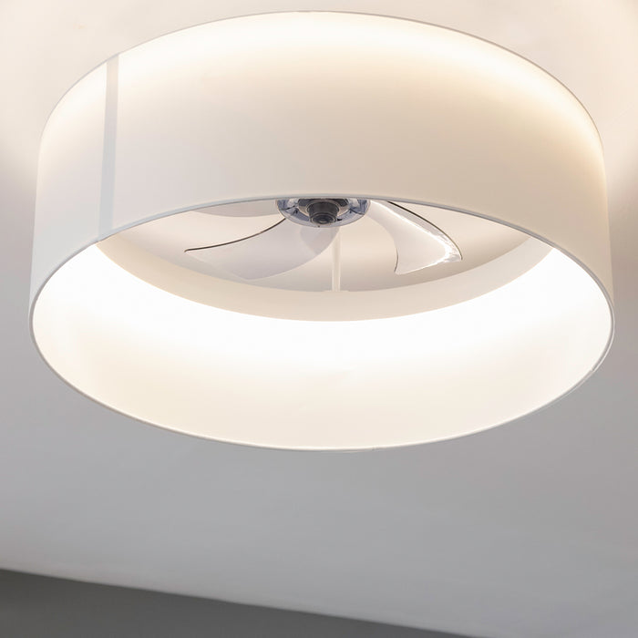 Ventilator de tavan cu lampă Cecotec EnergySilence LampAero 650 White Design, motor 20 W, LED 40 W, 6 trepte, alb