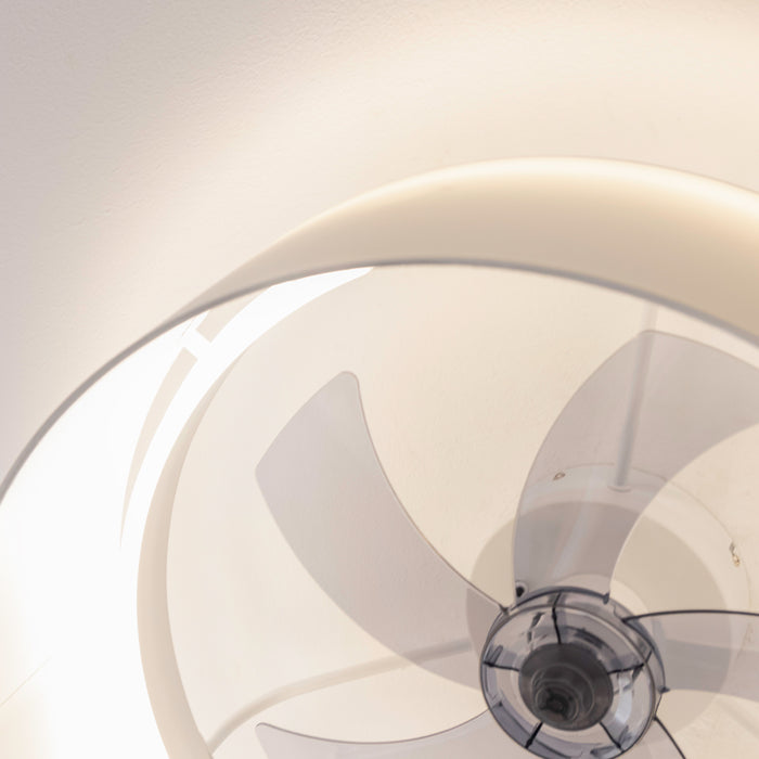 Ventilator de tavan cu lampă Cecotec EnergySilence LampAero 650 White Design, motor 20 W, LED 40 W, 6 trepte, alb