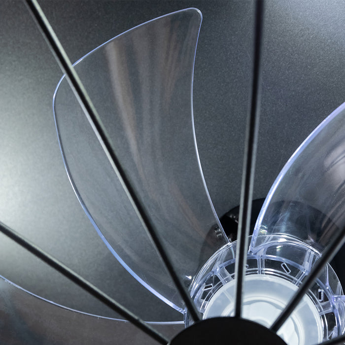Ventilator de tavan cu lampă Cecotec EnergySilence LampAero 600 Iron Design, 20 W, 3 viteze, negru