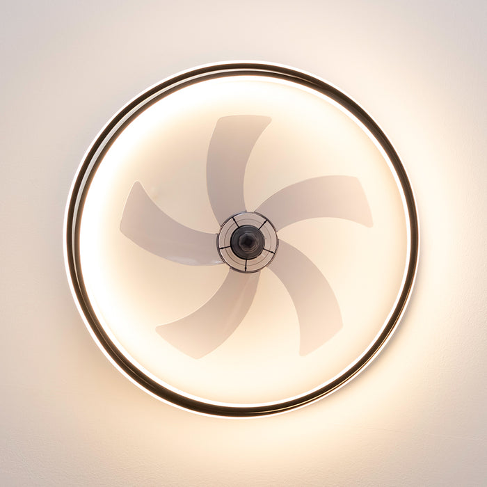 Ventilator de tavan cu lumină Cecotec EnergySilence LampAero 600 FlowLight, motor 20 W, diametru 60 cm, 6 trepte