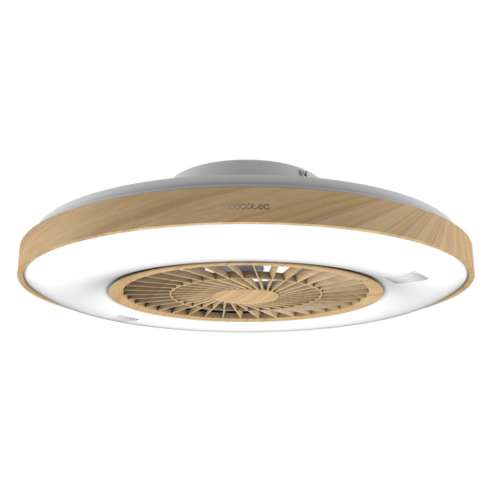 Ventilator de tavan cu iluminare Cecotec EnergySilence LampAero 600 InsideWood, 20 W, diametru 60 cm, 3 trepte, telecomandă