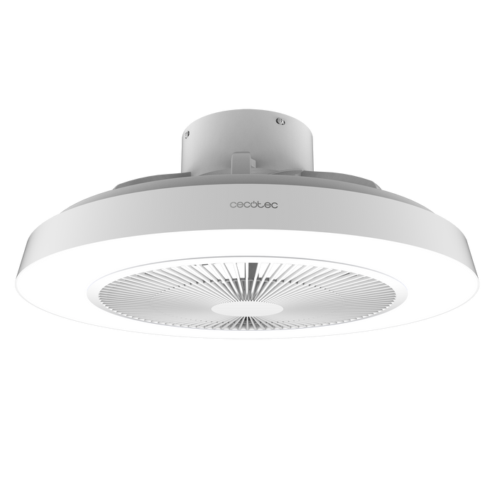 Ventilator de tavan cu lumină Cecotec EnergySilence LampAero 600 InsideWhite, motor DC 20 W, LED 40 W, 3 viteze, alb