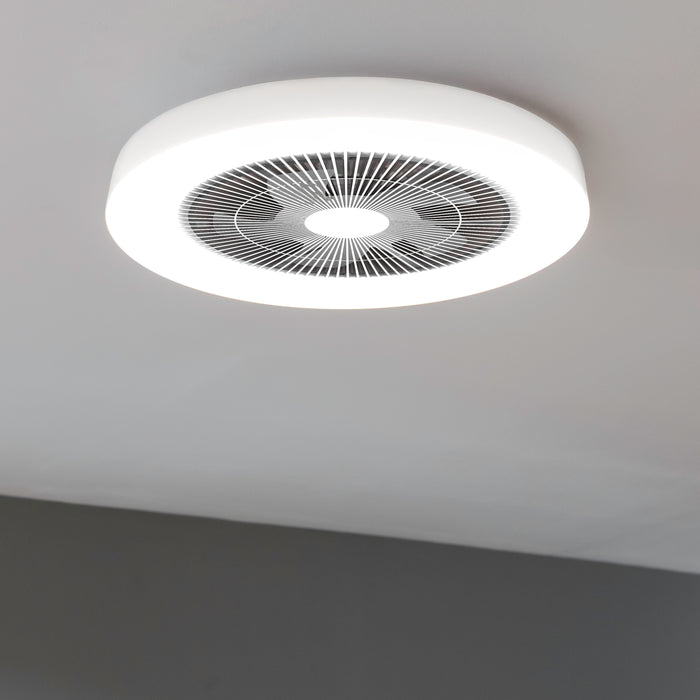 Ventilator de tavan cu lumină Cecotec EnergySilence LampAero 600 InsideWhite, motor DC 20 W, LED 40 W, 3 viteze, alb