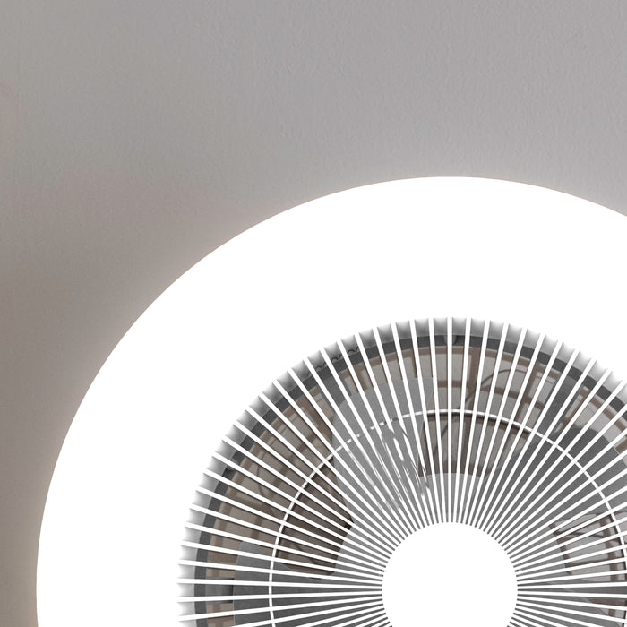 Ventilator de tavan cu lumină Cecotec EnergySilence LampAero 600 InsideWhite, motor DC 20 W, LED 40 W, 3 viteze, alb