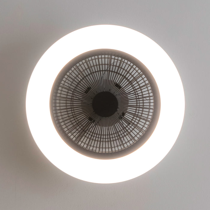 Ventilator de tavan cu iluminare Cecotec EnergySilence LampAero 600 InsideBlack, motor 20 W, 3 viteze, 3 tonuri de lumină, negru