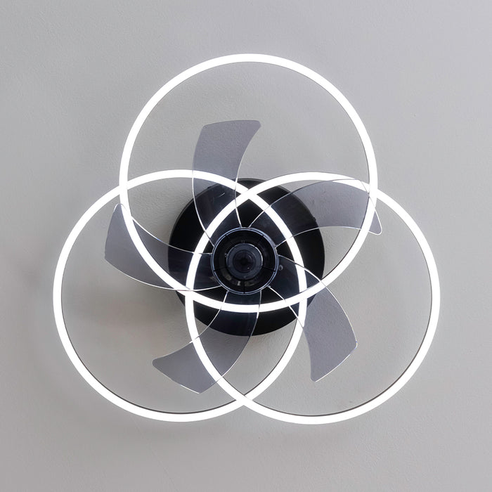 Ventilator de tavan cu iluminare Cecotec EnergySilence LampAero 670 FlowLight, 20 W, iluminare LED 40 W, 5 palete