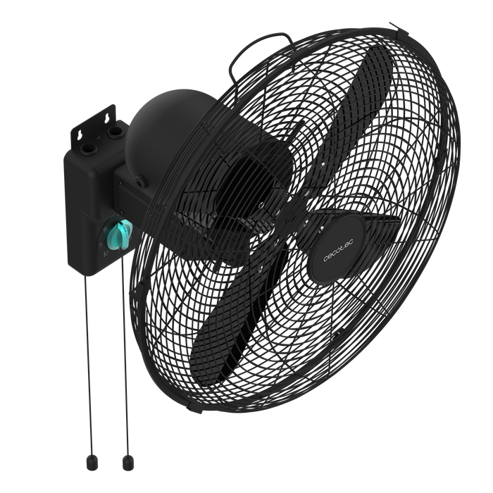 Ventilator de perete Cecotec EnergySilence 4500 Power Wall Black, 50 W, diametru 45 cm, 3 trepte, negru