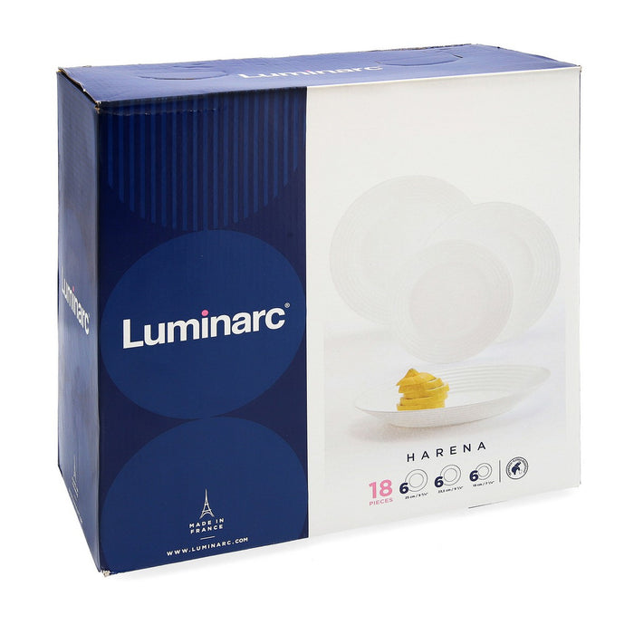 Set de Veselă Luminarc 1700 Alb Sticlă 18 Piese
