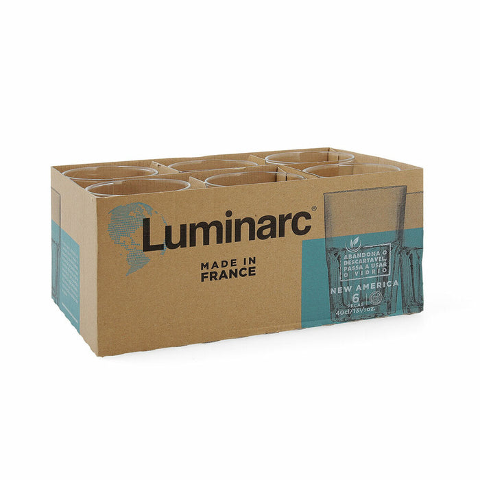 Pahar Luminarc New America Pav Transparent Sticlă 400 ml (6 Unități) (Pack 6x)