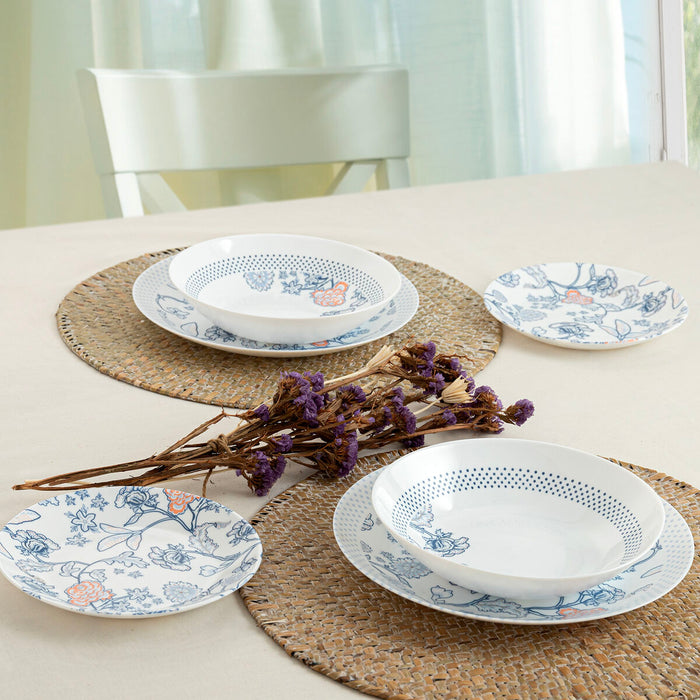 Set de Veselă Arcopal Thelma Blue Albastru Sticlă 12 Piese