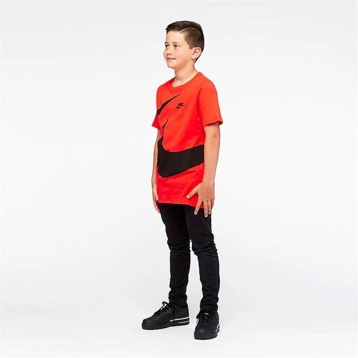 Tricou cu Mânecă Scurtă pentru Copii Nike Portocaliu