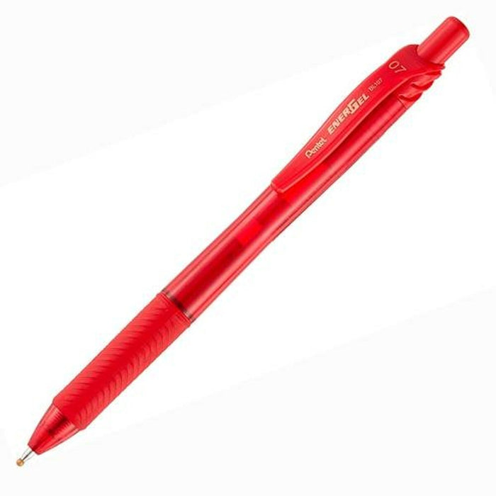 Stilou Pentel EnerGel Roșu 0,7 mm (12 Piese)