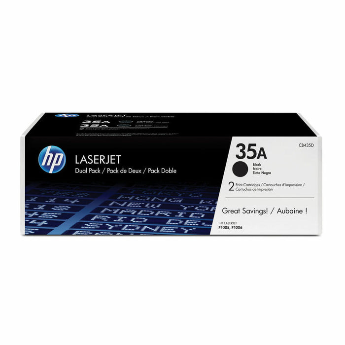 Toner HP CB435AD Negru (2 Unități)