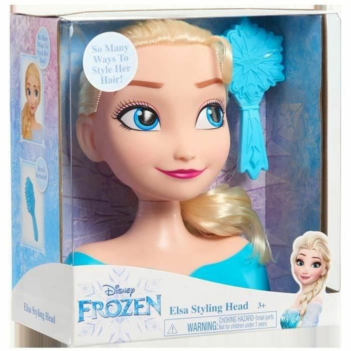 Păpușă pentru coafat Frozen Princess Elsa Styling Head  20 cm