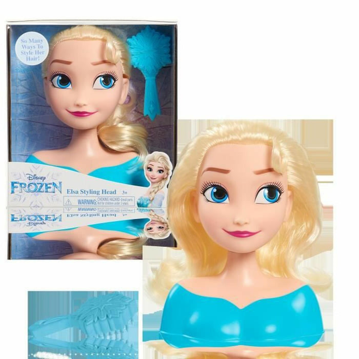 Păpușă pentru coafat Frozen Princess Elsa Styling Head  20 cm